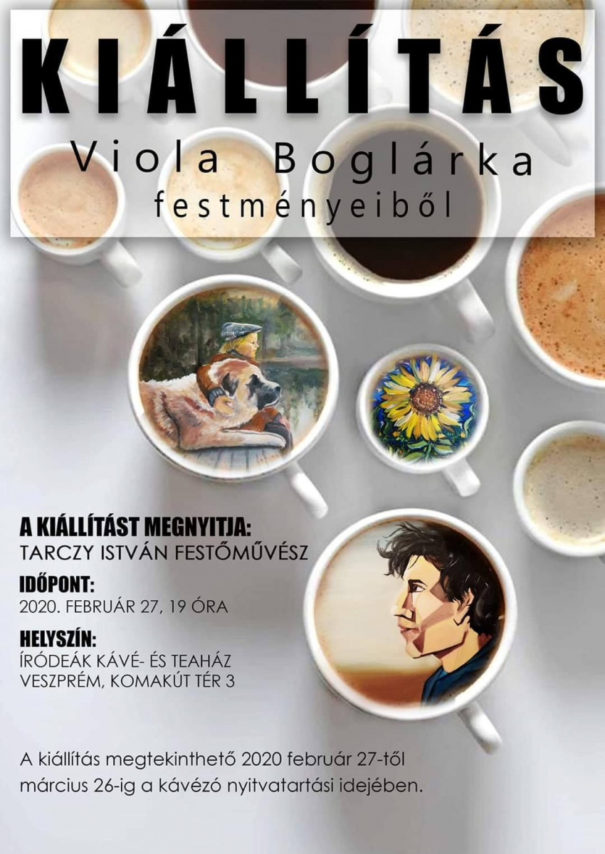 Viola Boglárka fesménykiállítása Viola Boglárka fesménykiállítása